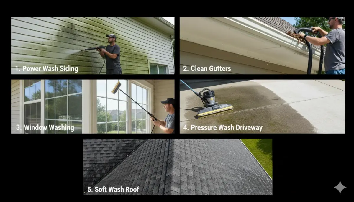5 Ways to Improve Curb Appeal Through Exterior Home Cleaning