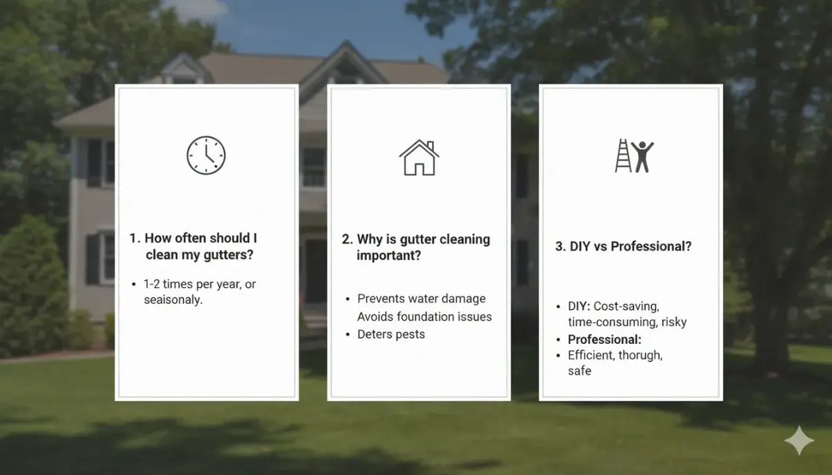 Frequent questions about Gutter Cleaning for Homeowners in MA