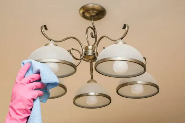 Sparkling clean light fixtures